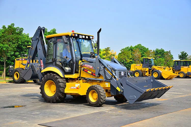 XCMG Official 2 ton mini payloader with backhoe loader XC870K